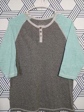 Y2K Casual Basic Indie Sleaze Layering Top BKE Henley